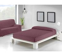 Sedalinne - Colcha Multiusos para Sofas y Cama - Estampado Patri - Cubre Sofa (180x280 cm) - Tejido 85% Algodón/15% Poliéster - Ideal como Cubre Cama o Protector de Sofa - Granate