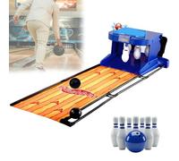 SEDAMORALLY Bolos Plegable para niños pequeños. Reseteo automático y Pantalla Inteligente Permiten Jugar sin Ayuda Adulta - Genial para papás y mamás ocupados. Efectos sonoros Divertidos 2m/6ft