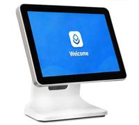 SEDAMORALLY Caja Registradora Electrónica,15,6" Windows 10,Ángulo Ajustable con una Mano,POS Todo en Uno,Monitor Táctil Capacitivo,SSD 64GB,RAM 4GB,Uso Comercial