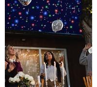 SEDAMORALLY Cortina de Luz de Fondo,Cortina de Estrellas de Escenario,Cortina de Estrellas LED con Control DMX,Ideal para Decoración de Bodas, Fiestas de Navidad Red-3x4m