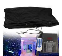 SEDAMORALLY Cortina de Luz de Fondo,Cortina de Estrellas LED con Control DMX,Ideal para Decoración de Bodas, Fiestas de Navidad, Clubes, Espectáculos,Blue/White Red-3x6m