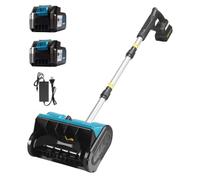SEDAMORALLY Pala quitanieve brushless inalámbrica con batería 21V, Arranque inmediato, Mango ergonómico, diseño Desmontable para Invierno 2Battery