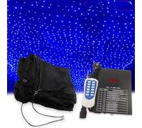 SEDAMORALLY Telones de Fondo de Estrellas de Escenario Led, Ideal para Fiestas de Navidad,Unidades de Efectos de iluminación para escenarios y Eventos Red-4x6m