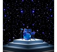 SEDAMORALLY Telones de Fondo de Estrellas de Escenario Led,Nocturno Fondo de Tema Espacial,Telón de Fondo de Estrella de Escenario con Control DMX 512 Red-4x6m