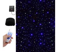 SEDAMORALLY Telones de Fondo de Estrellas de Escenario Led, Tela Plegable de Cielo Estrellado con Mando a Distancia,Ideal para Decoración de Bodas, Fiestas de Navidad Red-4x6m
