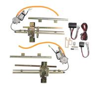 Sedan Elevalunas Regulador de ventana delantera Kit de conversión de ventana con cable, reemplazo de comodidad mejorada, Kit de conversión de ventana de puerta eléctrica apto para Street Hot Rat