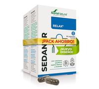 Sedaner Plantas para el Sueño y la Calma, Pack 2 x 30 Cáps, Soria Natural | Valeriana, pasiflora, espino blanco y aceite esencial de lavanda - Relajación, descanso nocturno y equilibrio emocional