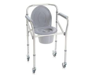 SEDIA COMODA - 4 FUNZIONI IN 1 -SU RUOTE cod.art. RP782