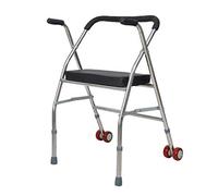Sedia con stampella pieghevole Gambe da passeggio Sgabello con Canna Sedili in Acciaio inossidabile Sgabello con stampella pieghevole a Quattro gambe per anziani Sgabello per anzia