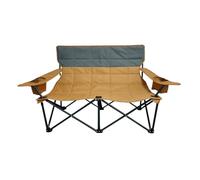 Sedia Da Campeggio Doppia - Sedia Da Campeggio Loveseat | Sedia Da Campeggio Per Due Persone | Sedia Pieghevole A Due Posti | Sedia A Sdraio Portatile, Traspirante, Stabile, Per Patio, Cortile, Abbron