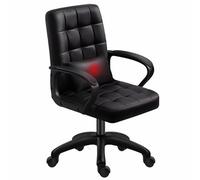 Sedia da Studio ergonomica con poggiatesta, sedia da ufficio regolabile in Altezza con rotelle girevoli a 360 gradi, adatta per l'uso in ufficio e a casa(Black,Premium)