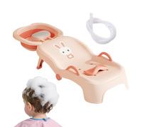 Sedia shampoo per bambini - Sgabello pieghevole lavaggio capelli con appoggiatesta reclinabile, seggiolino confortevole ergonomico, sciacquatoio pratico per bagno domestico | Ideale età 0-10 ragazzi r