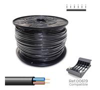 Sediles cable eléctrico manguera negro 2 x 1 mm 300 m h05vv-f - marca