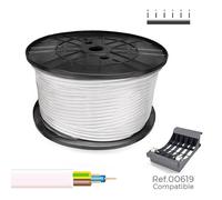 Sediles Manguera Tubular H05VV-F 3G1.50 mm² Blanca 250 m Bobina Grande