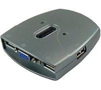 Sedna SE-KVM-USB-22 - Switch KVM (VGA, 2 x USB), Gris