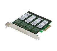 Sedna SE-PCIE-m2SSDx4-R-MA tarjeta y adaptador de interfaz M.2 Interno - Accesorio (PCIe, M.2, PCIe 2.0, Negro, Verde, Caja, 6 Gbit/s)