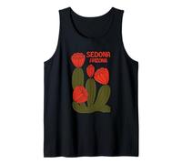 Sedona Arizona Desert Cactus Flores Cactus Vintage Travel Camiseta sin Mangas