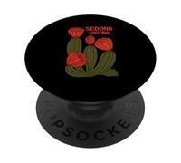 Sedona Arizona Desert Cactus Flores Cactus Vintage Travel PopSockets PopGrip Adhesivo