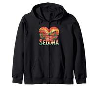 Sedona Arizona Heart Camiseta - Vintage Retro Red Rocks Sudadera con Capucha