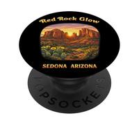 Sedona Arizona Red Rock Sunset Camping Senderismo PopSockets PopGrip Adhesivo