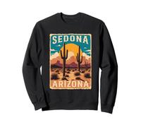Sedona Arizona Sunrise Desierto Cactus Formaciones Rocas Vintage Sudadera
