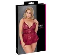 Seductora Babydoll Von Cottelli CURVES: Lujoso Encaje, Anpassbare