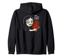 See, I Do Have A Heart Creepy Cute Girl With Heart Sudadera con Capucha