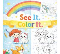 See It Color It: A Fun Copy & Color Coloring Book for Kids 77 pages