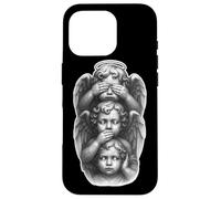 See No Evil | Speak No Evil | Hear No Evil Angel Querubines Carcasa para iPhone 16 Pro