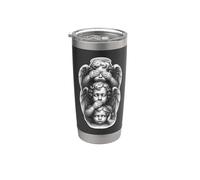 See No Evil | Speak No Evil | Hear No Evil Angel Querubines Vaso térmico de acero inoxidable de doble pared