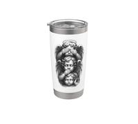 See No Evil | Speak No Evil | Hear No Evil Angel Querubines Vaso térmico de acero inoxidable de doble pared