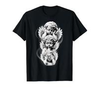 See No Evil Speak No Evil Hear No Evil Baby Angel Querubines Camiseta gráfica económica, Hombre, Negro, L