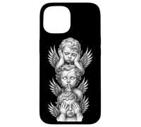 See No Evil Speak No Evil Hear No Evil Baby Angel Querubines Carcasa para iPhone 15