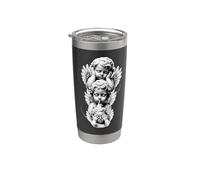 See No Evil Speak No Evil Hear No Evil Baby Angel Querubines Vaso térmico de acero inoxidable de doble pared