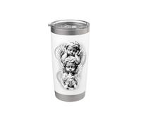 See No Evil Speak No Evil Hear No Evil Baby Angel Querubines Vaso térmico de acero inoxidable de doble pared
