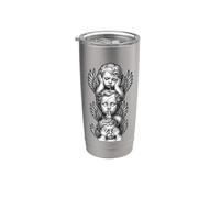 See No Evil Speak No Evil Hear No Evil Baby Angel Querubines Vaso térmico de acero inoxidable de doble pared
