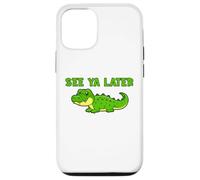 See Ya Later Cocodrilo Lindo Diseño Verde Gator Carcasa para iPhone 12/12 Pro