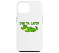 See Ya Later Cocodrilo Lindo Diseño Verde Gator Carcasa para iPhone 13