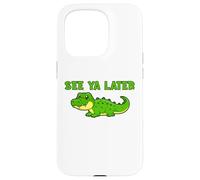See Ya Later Cocodrilo Lindo Diseño Verde Gator Carcasa para iPhone 15 Pro