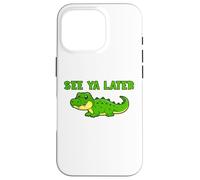 See Ya Later Cocodrilo Lindo Diseño Verde Gator Carcasa para iPhone 16 Pro