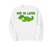 See Ya Later Cocodrilo Lindo Diseño Verde Gator Sudadera