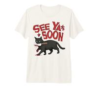See Ya Soon Dark Cat Meme Design Womens Girls Camiseta Premium