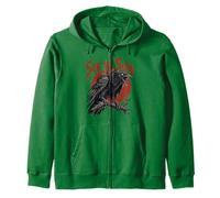 See Ya Soon Raven Crow Red Moon Halloween Horror Sudadera con Capucha