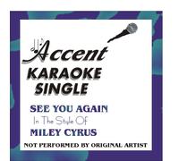 See You Again By Miley Cyrus Karaoke CD+G Single