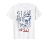 See You In Paris Eiffel Tower Street Scene Camiseta