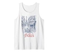 See You In Paris Eiffel Tower Street Scene Camiseta sin Mangas
