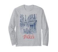 See You In Paris Eiffel Tower Street Scene Manga Larga