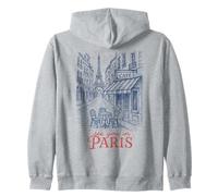 See You In Paris Eiffel Tower Street Scene Sudadera con Capucha