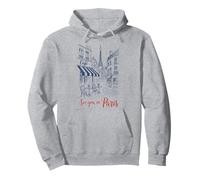 See You In Paris Romantic Eiffel Tower Café Sudadera con Capucha