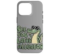 See You Later Alligator Swamp Crocodile Goodbye Reptile Kids Carcasa para iPhone 16 Pro